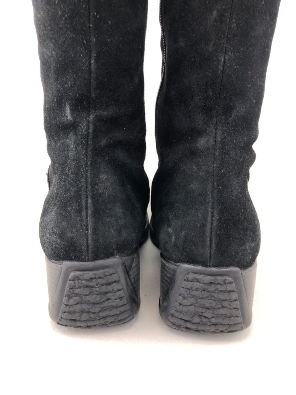 Aquatalia Black Suede Leather Tall Winter Boots 10 M - Picture 14 of 14